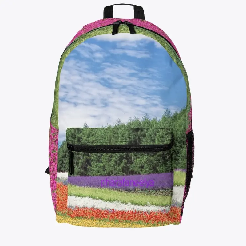 Flower Field Bookbag